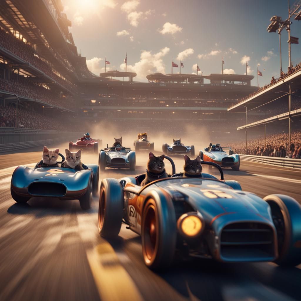 Cats and Dogs Race on Artstation