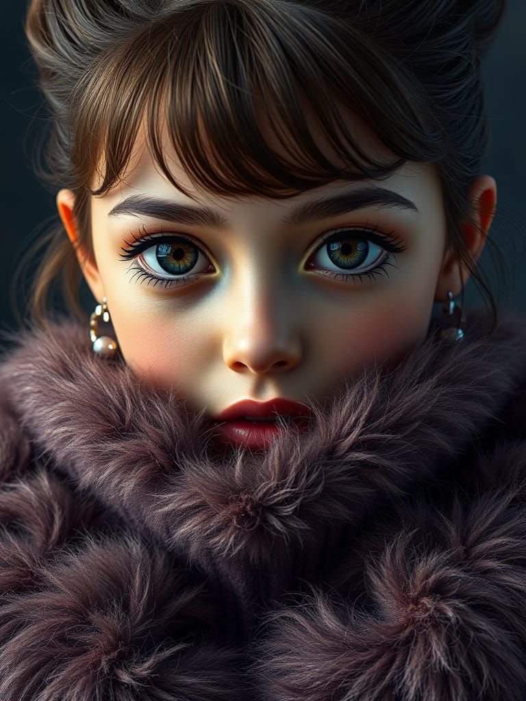Luxurious Dark Fantasy Portrait in Digital Art