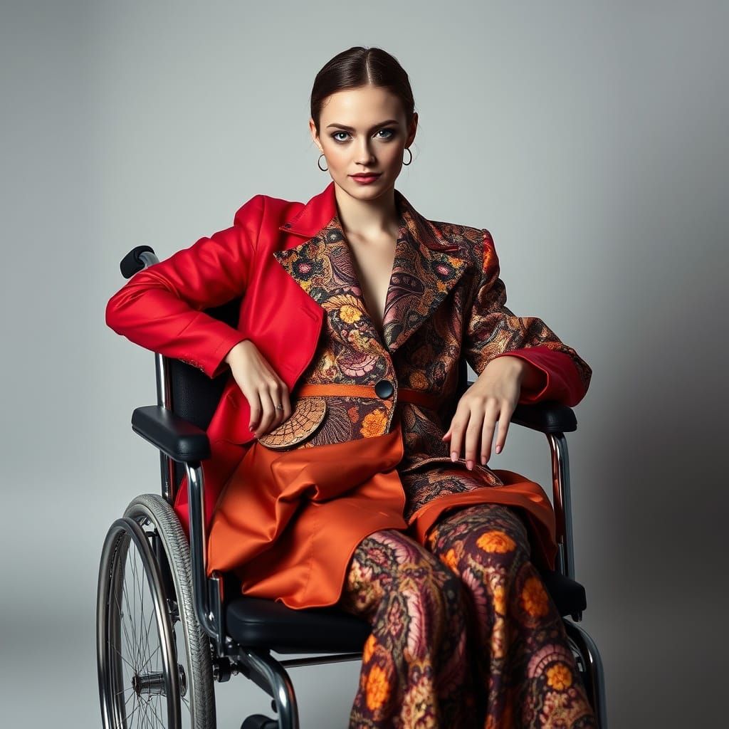 Fashion Model Defies Convention in Exotic Outfit