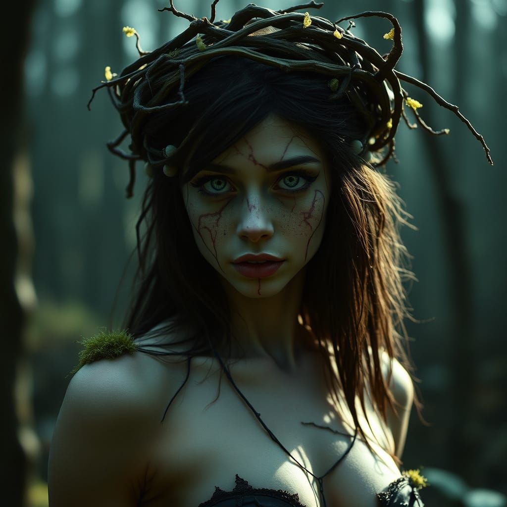 Corrupted Forest Nymph in Shadowed Twilight Forest