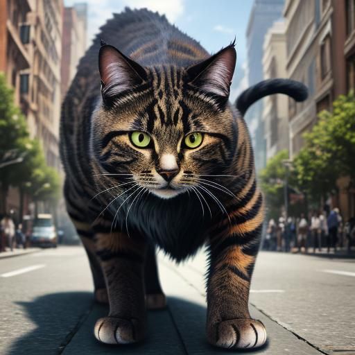 Surreal Cat People on the Prowl