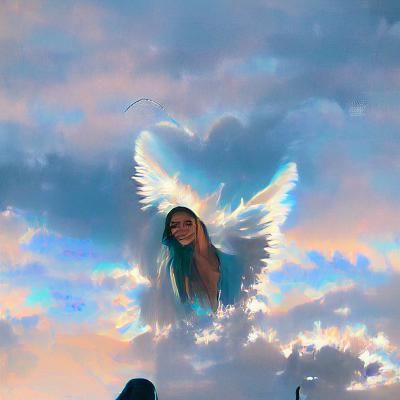 Angelic Guardian Watching Over a Beautiful Soul