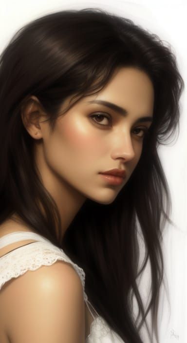 Romantic Portrait in a Dreamy Aesthetic