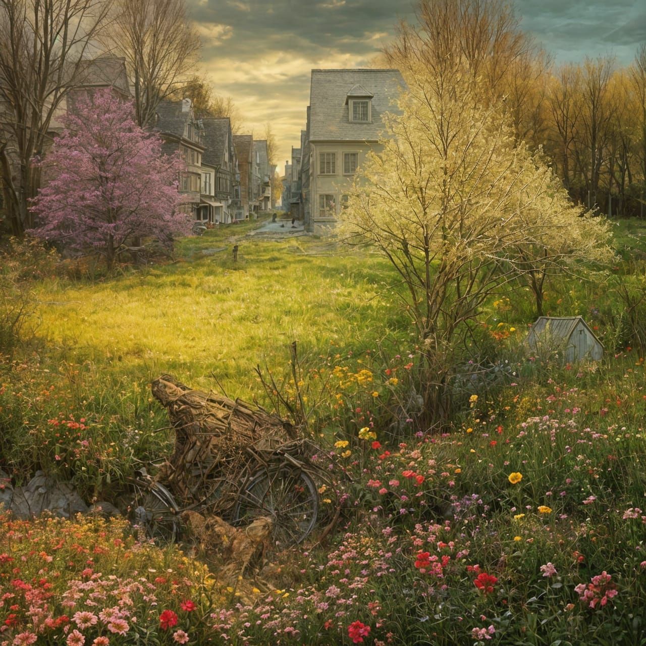 Magical Biological Life in Surreal Dreamscape
