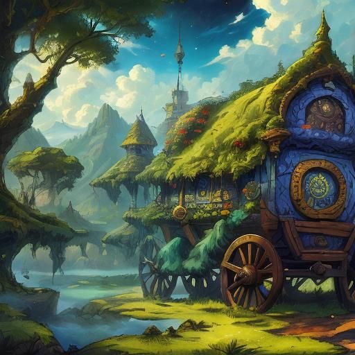 Inviting Tavern Interior in Painterly Style