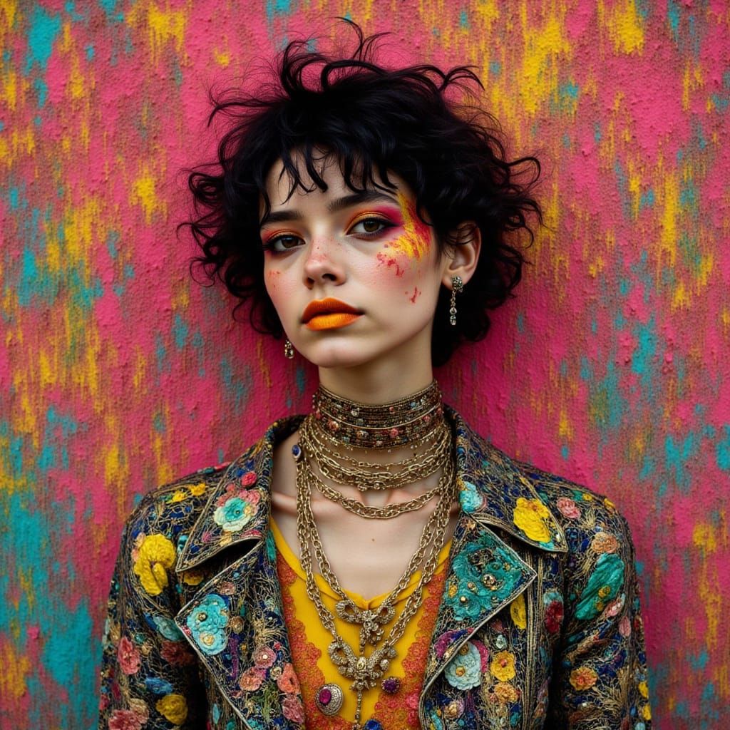 Zendaya as Punk Prayer in Vibrant, Detailed Style