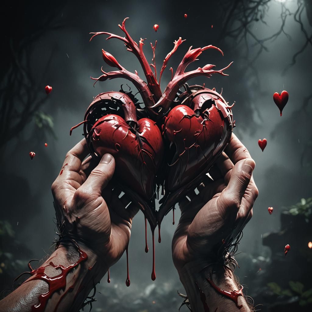 Bleeding Heart in Darkness: 3D Game Cinematic