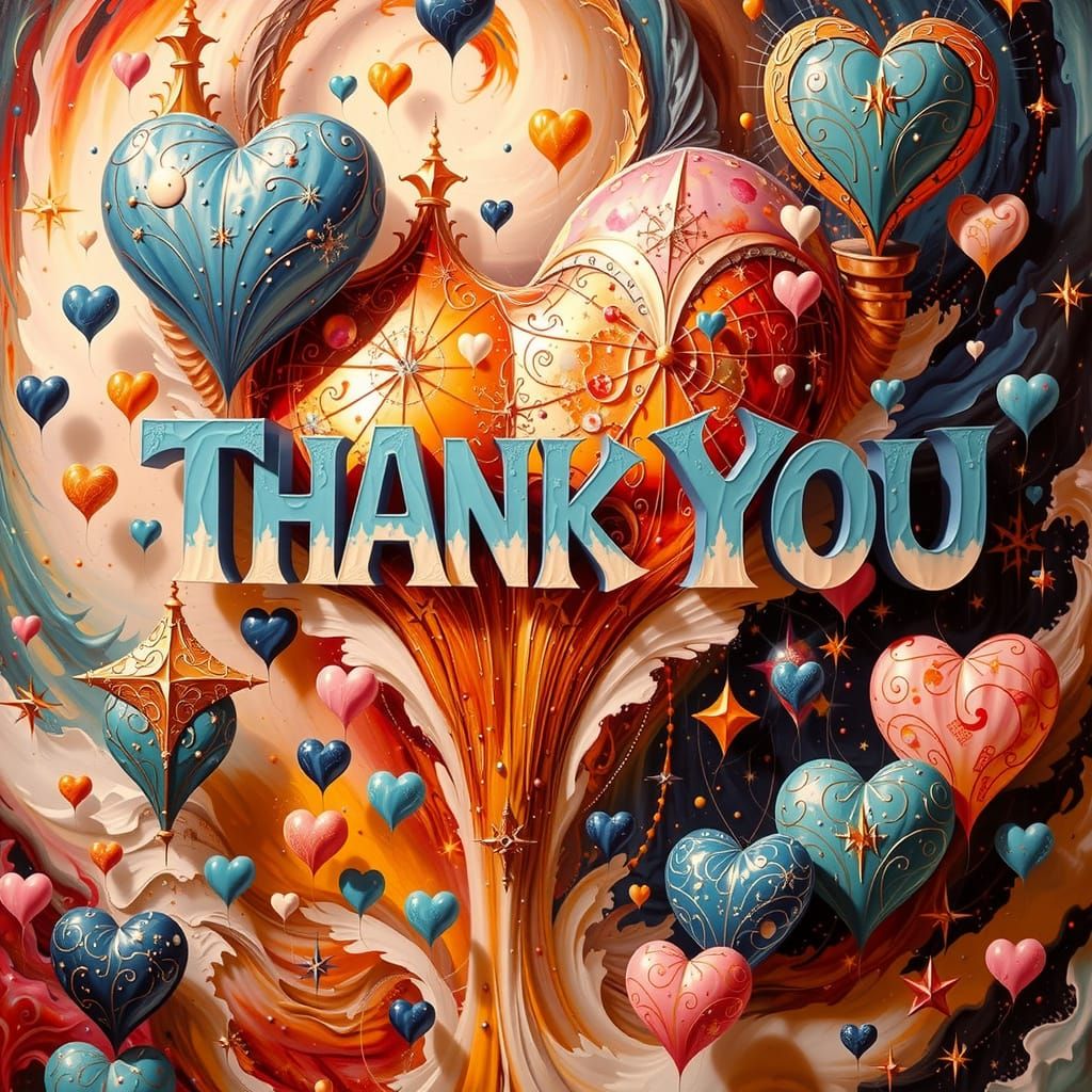 Dreamlike Cosmic Whirlpool with Bold, Whimsical Typography