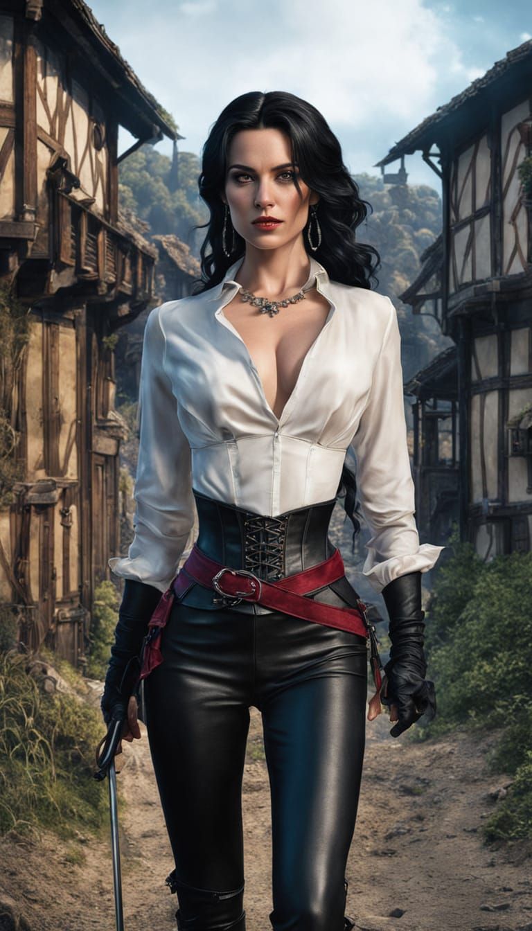 Emma Appleton as Renfri: Ultrarealistic Witcher Portrait