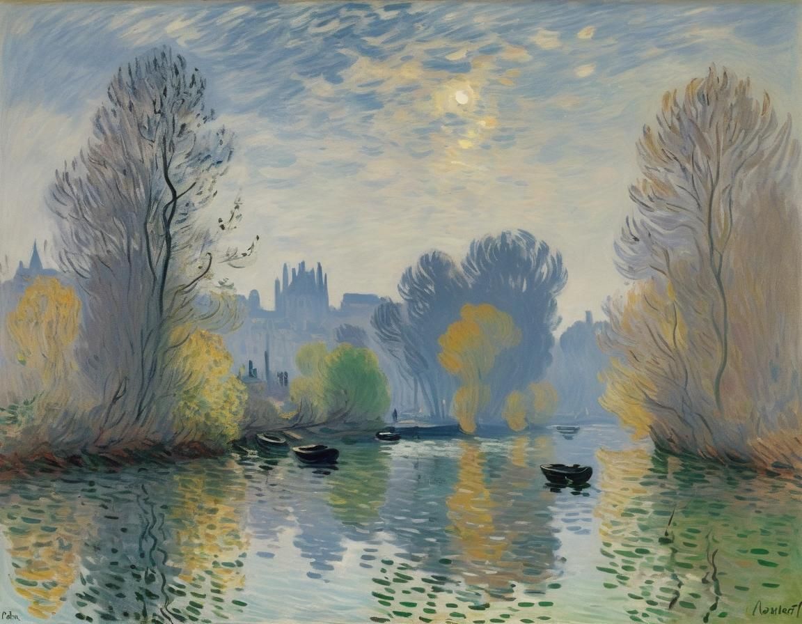 Banks of the Seine: Impressionist Abstract Art