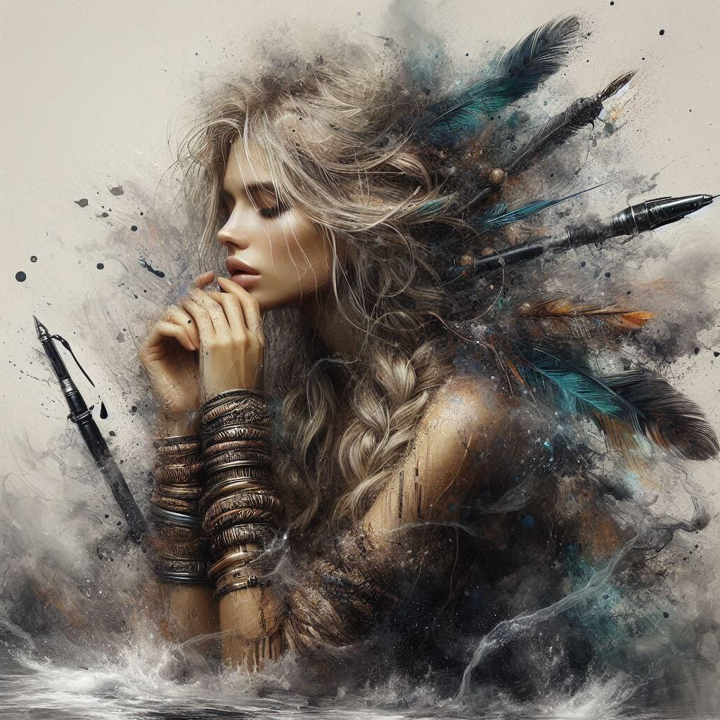 Abstract Oil Painting with Vibrant Brushstrokes