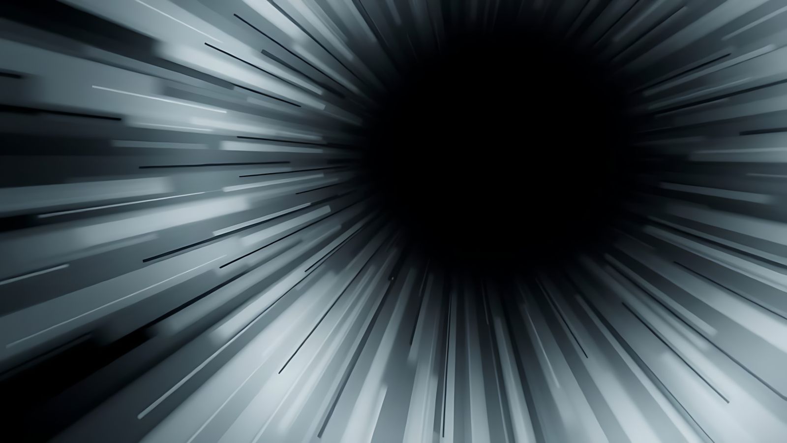 White noise under a black sphere in a state of flux.