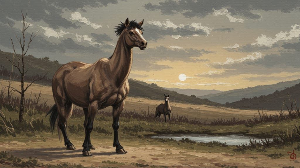 Impasto Kakejiku Scroll Painting