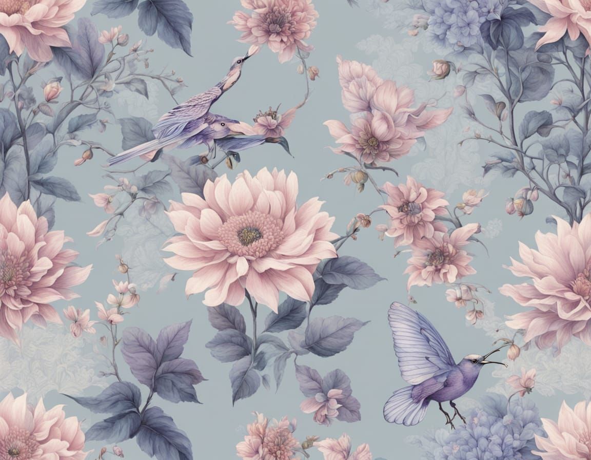 Glowing Flowers in Dreamlike Whimsy