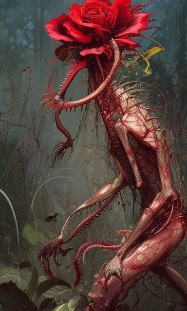 Carnivorous Rose and Venus Flytrap Hybrid