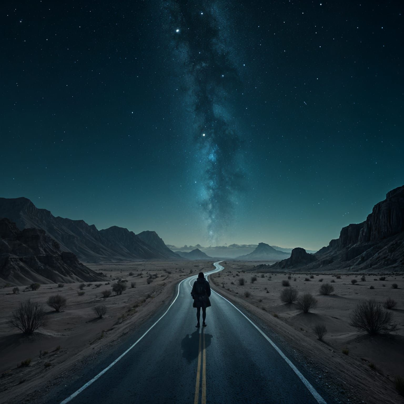 AI Generated Image of Road's End