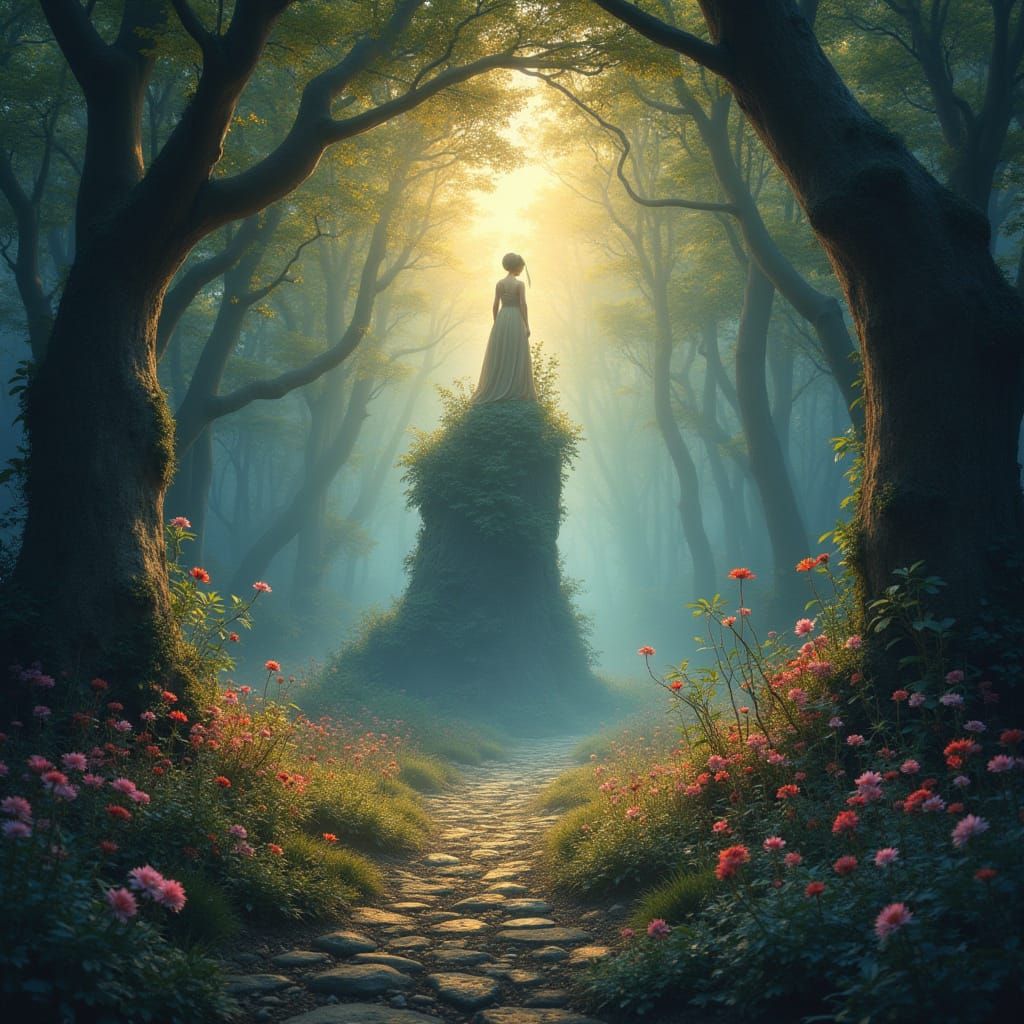 Enchanting Fairy Tale World in Extreme Perspective