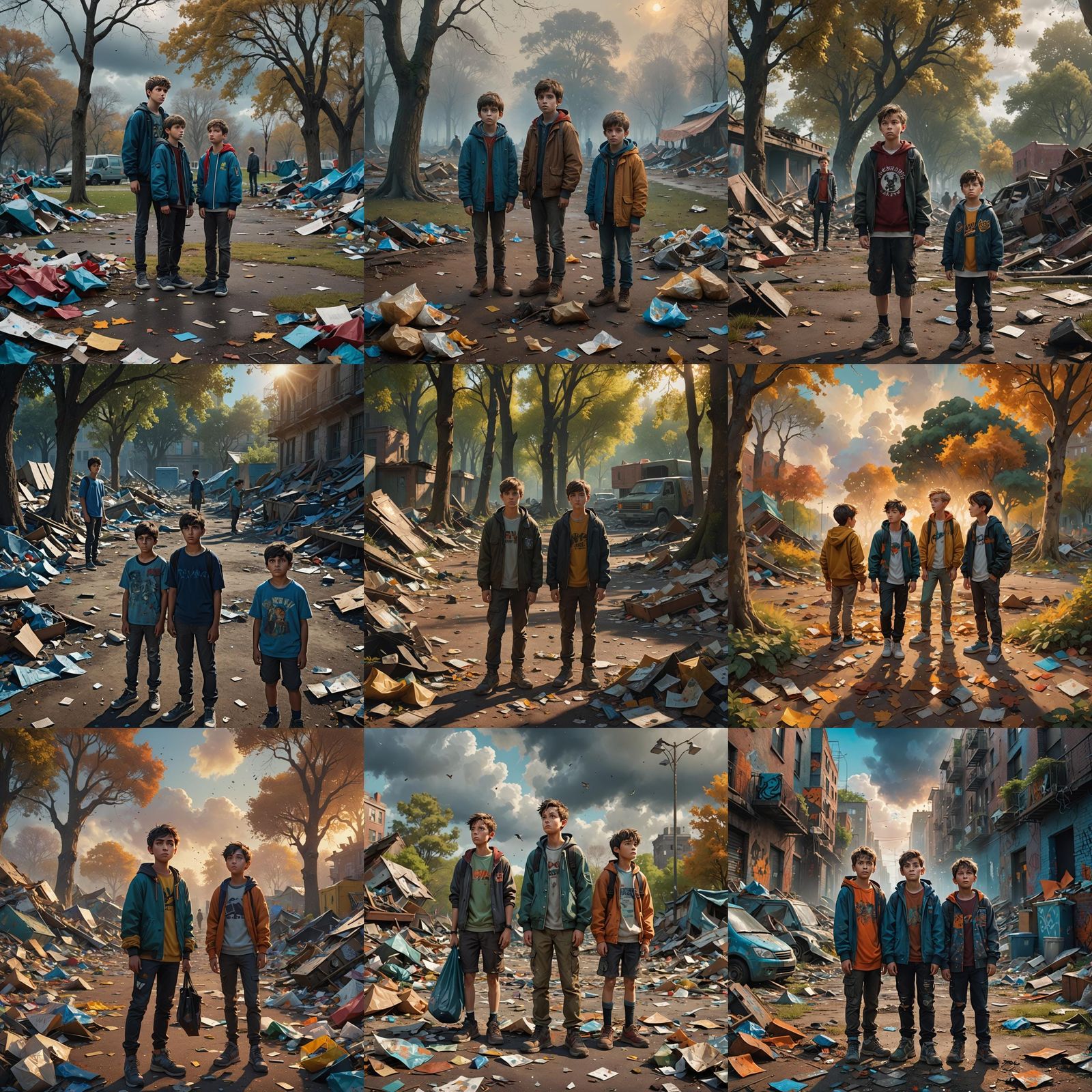 Boys in a Dirty Park: A Scene of Disappointment