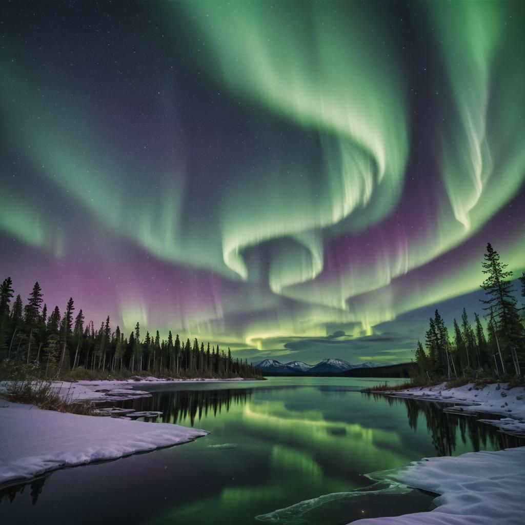 Cinematic Northern Lights Landscape Photography