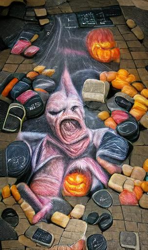 Minimalist Full Moon Spooky Night