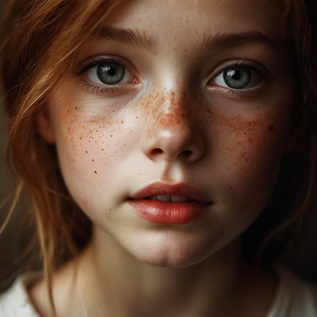 Unique Emotional Portrait With Unusual Features