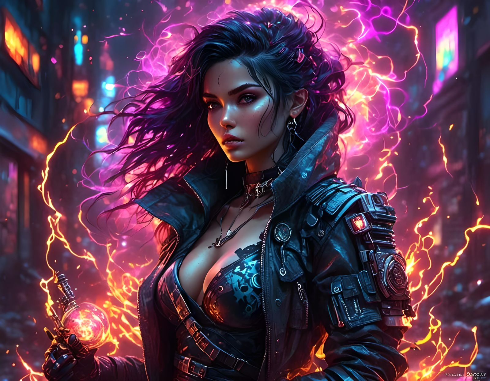 Warlock Deity Unleashes Luminous Firepower in Wasteland