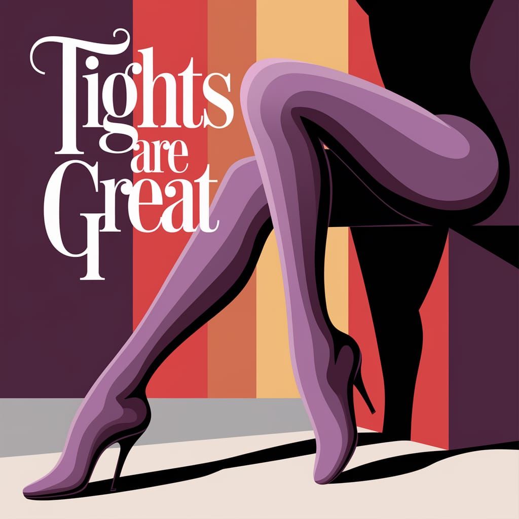 Woman's Legs in Whimsical Vector Art
