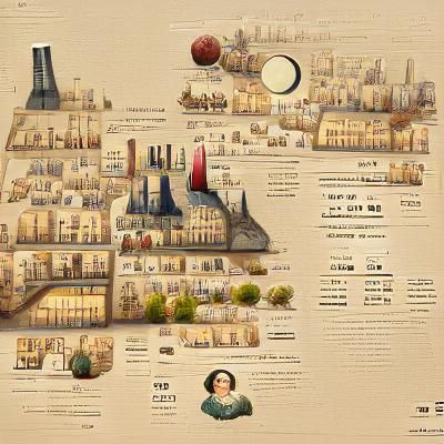 Parisian Life in the 1850s: Digital Illustration