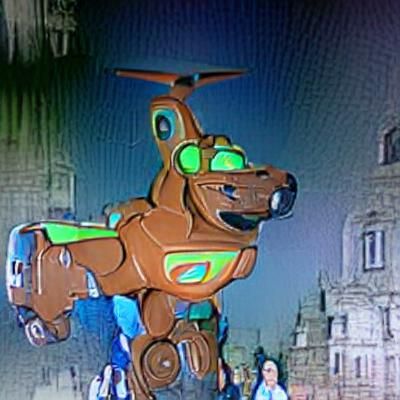Mecha Scooby-Doo: A Futuristic Canine