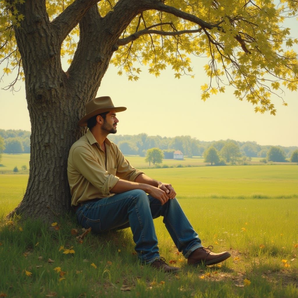 Surreal Morning Landscape in Impressionist Style