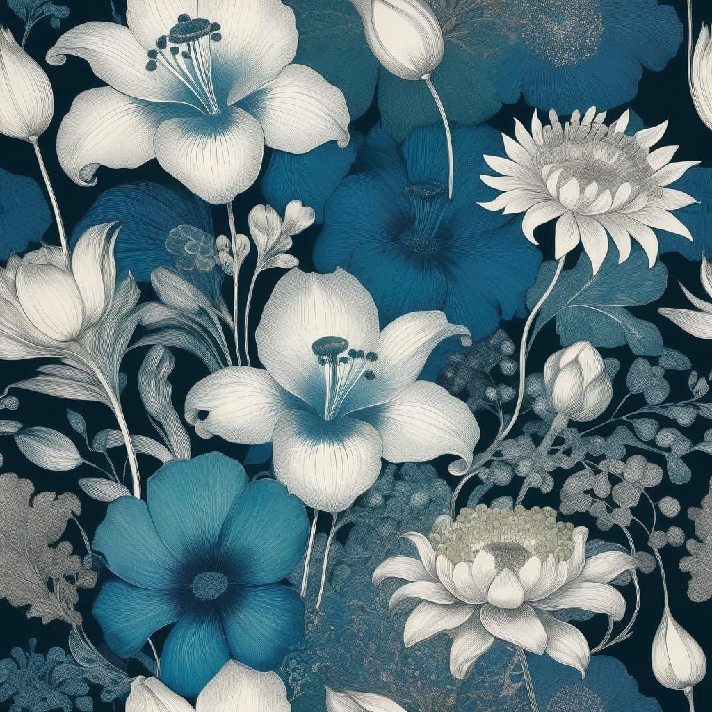 Ethereal Floral Masterpiece in Impressionist Style