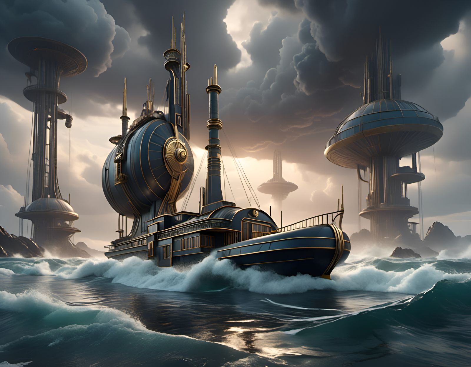 The Nautilus time machine christened in 1895 by H.G. Wells