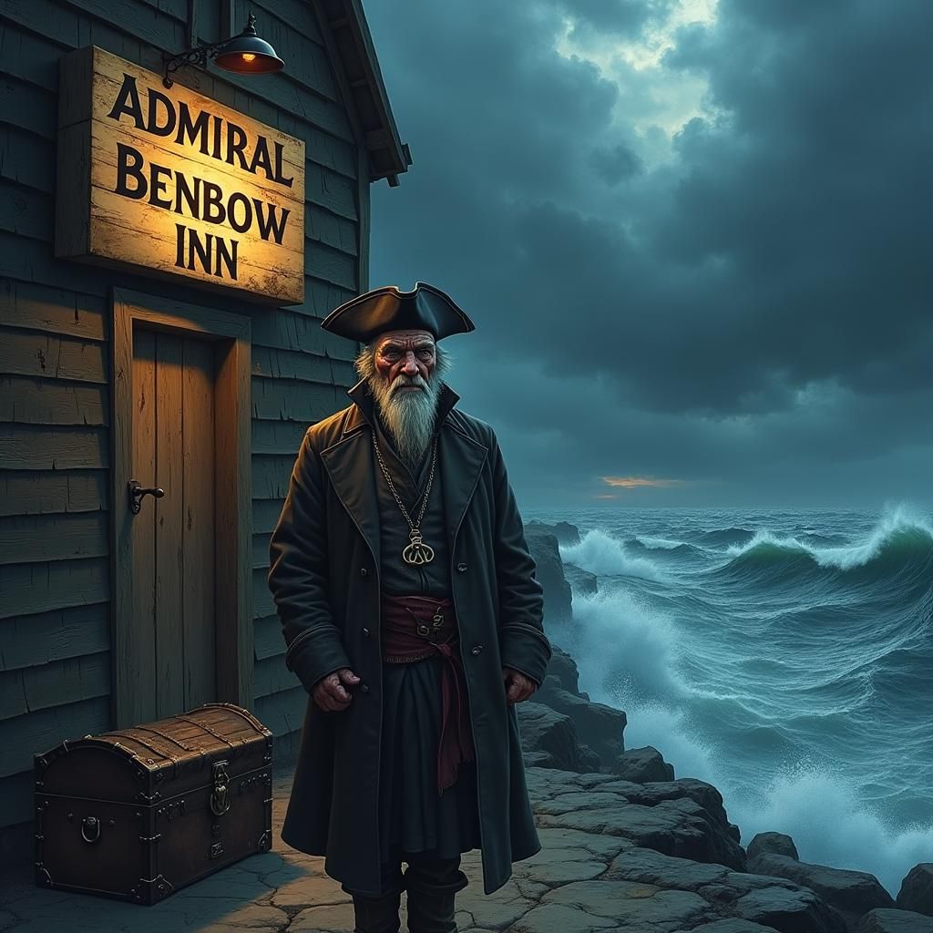 Billy Bones at the Admiral Benbow Inn