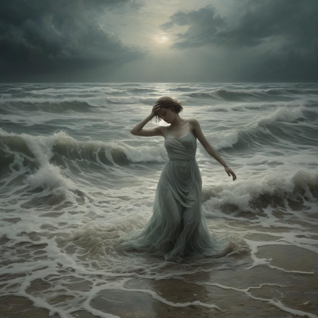 Soul's Journey Through Ephemeral Realms in a Surreal Landsca...