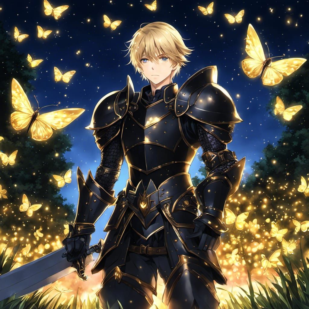 Blonde Knight in Black Armor, Anime Style
