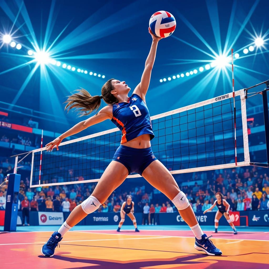 AI Generated Image of a Volleyball