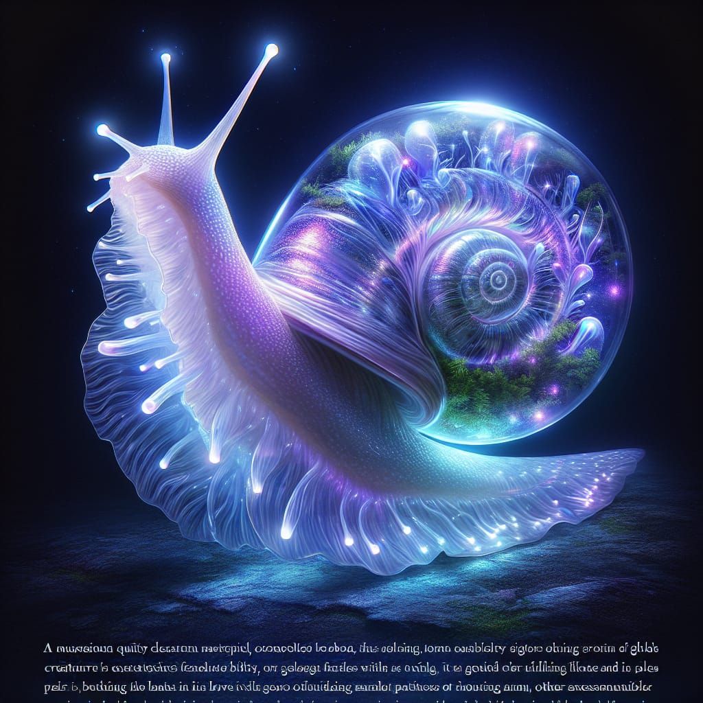 Iridescent Glass Snail: The Pearlwhisperer