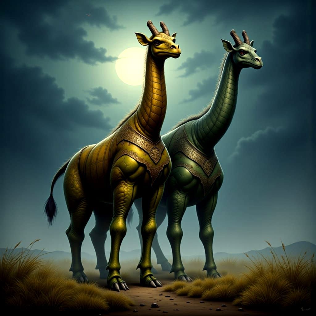 Armored Giraffe Warrior