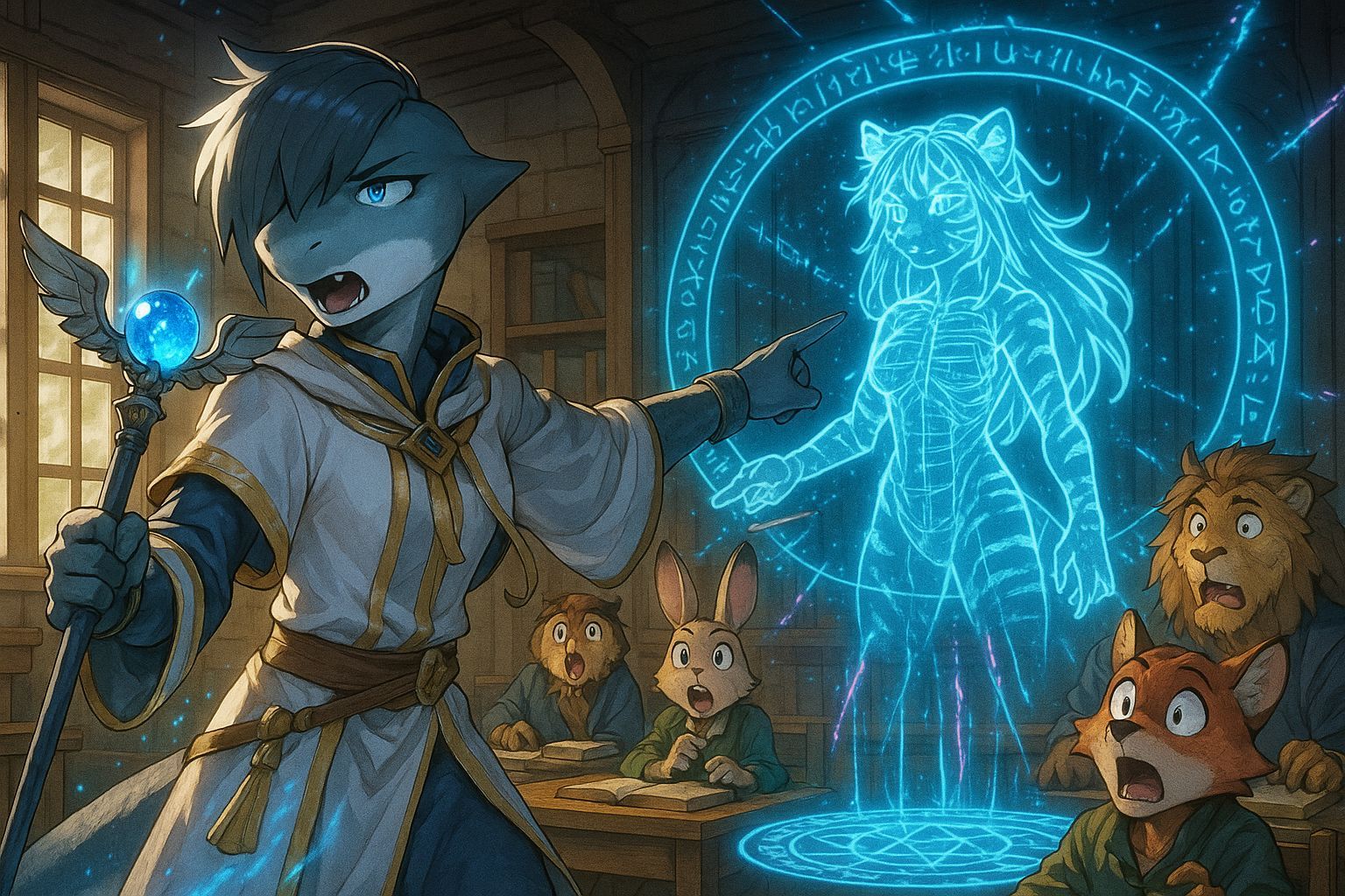 Anime Classroom: Shark Healer's Magical Blueprint