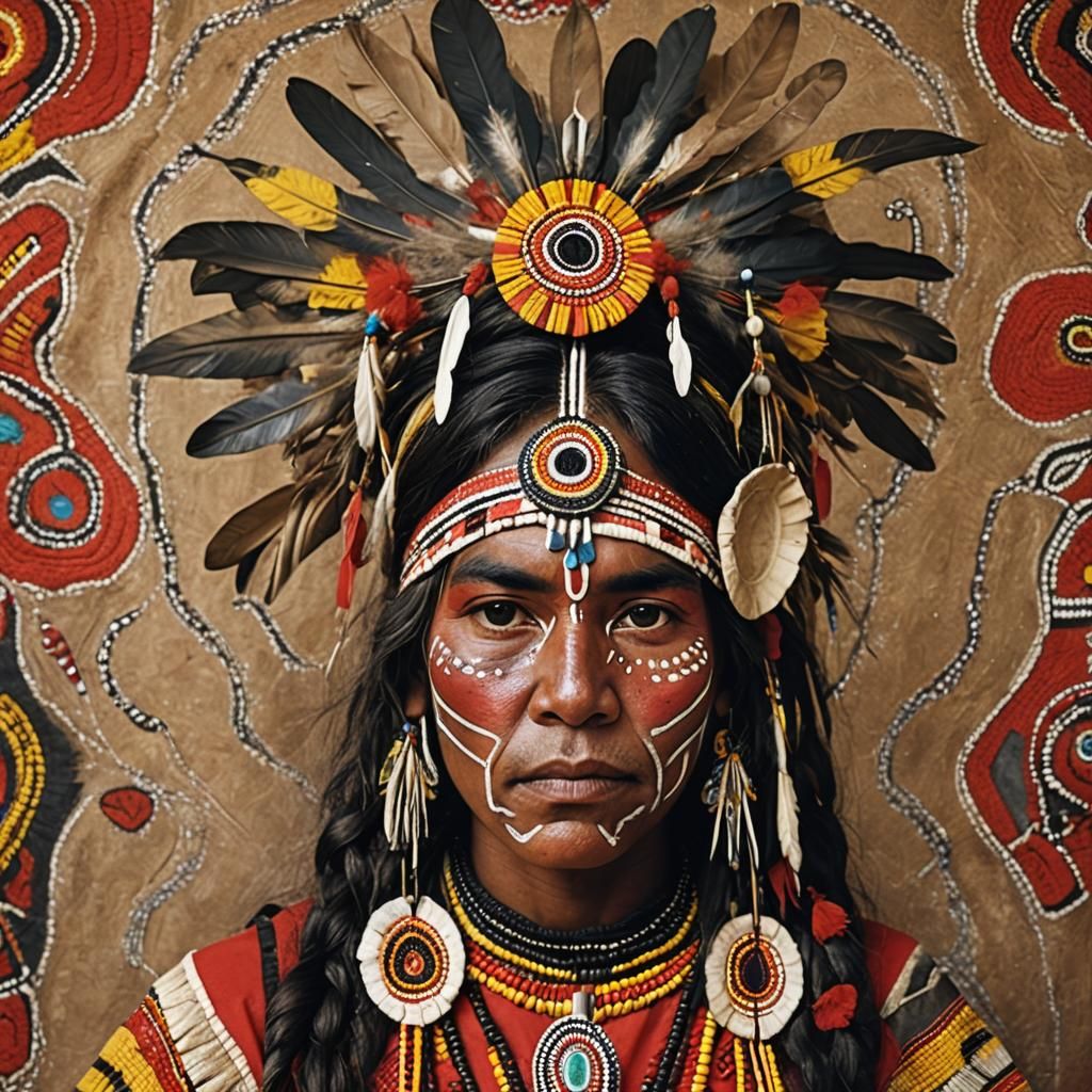 Aboriginal Traditional Dress and Makeup Art