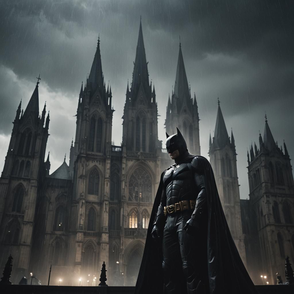 Gothic Batman: Dark Knight of the Stormy Cathedral