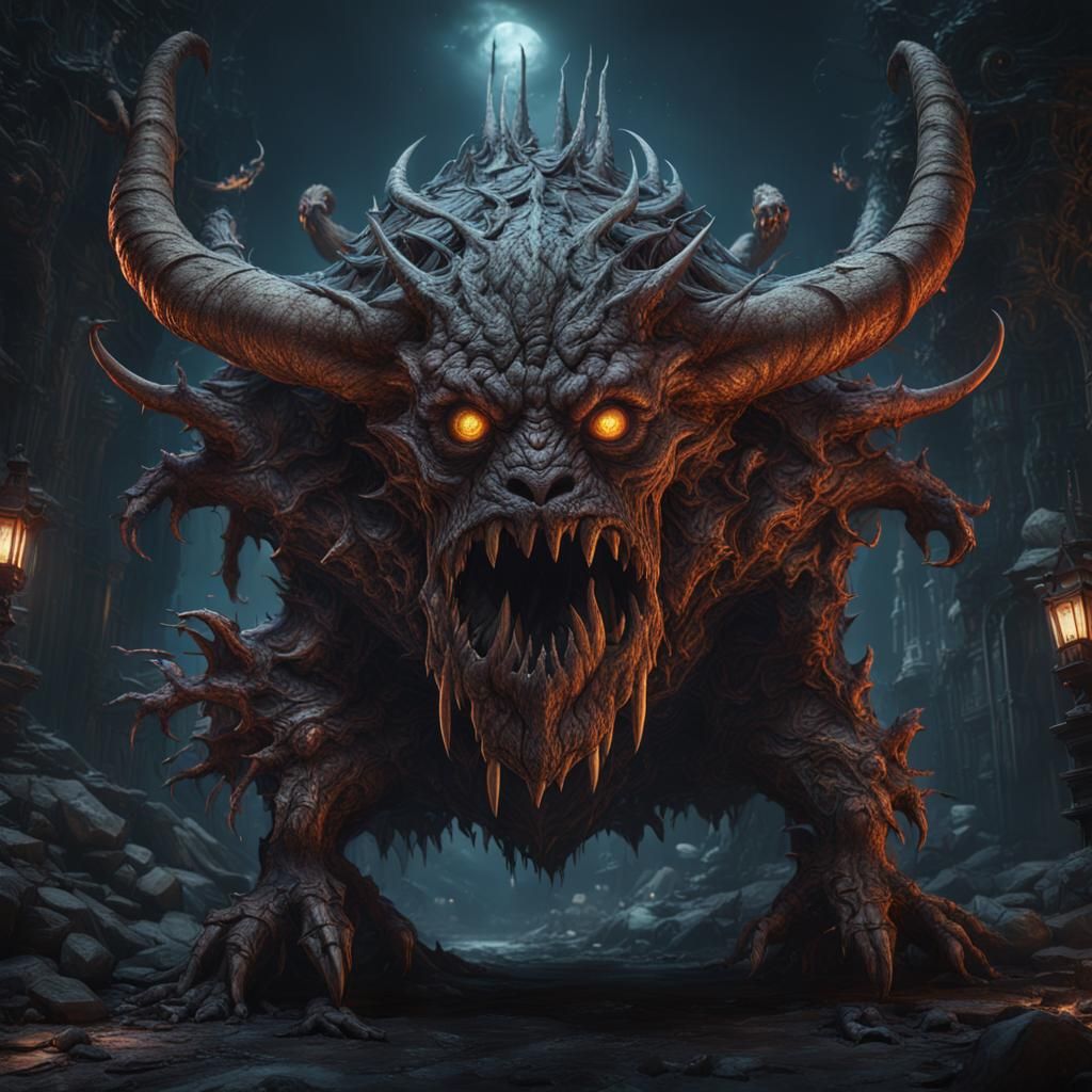 Fantastical Cursed Artifact in Detailed Matte Painting