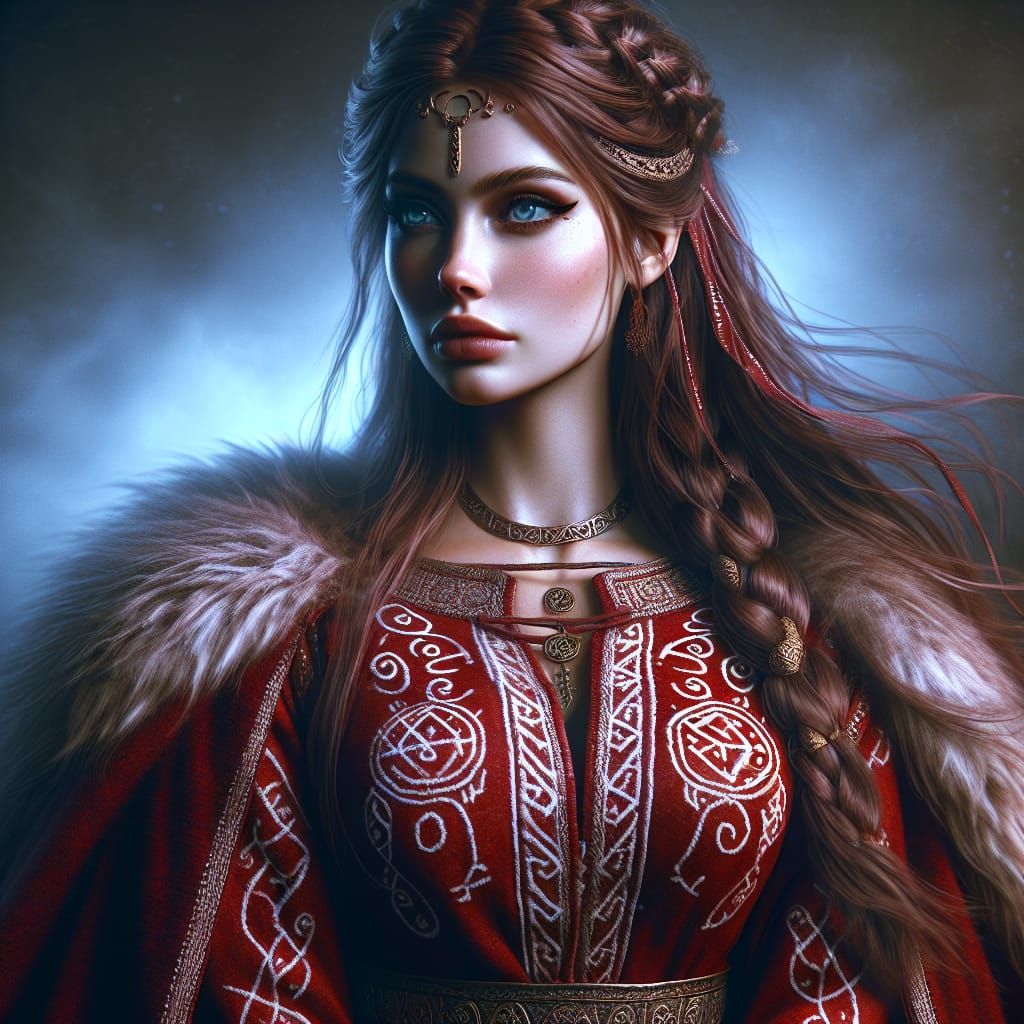 Skuld, Viking Fate Goddess, Gazing into the Future