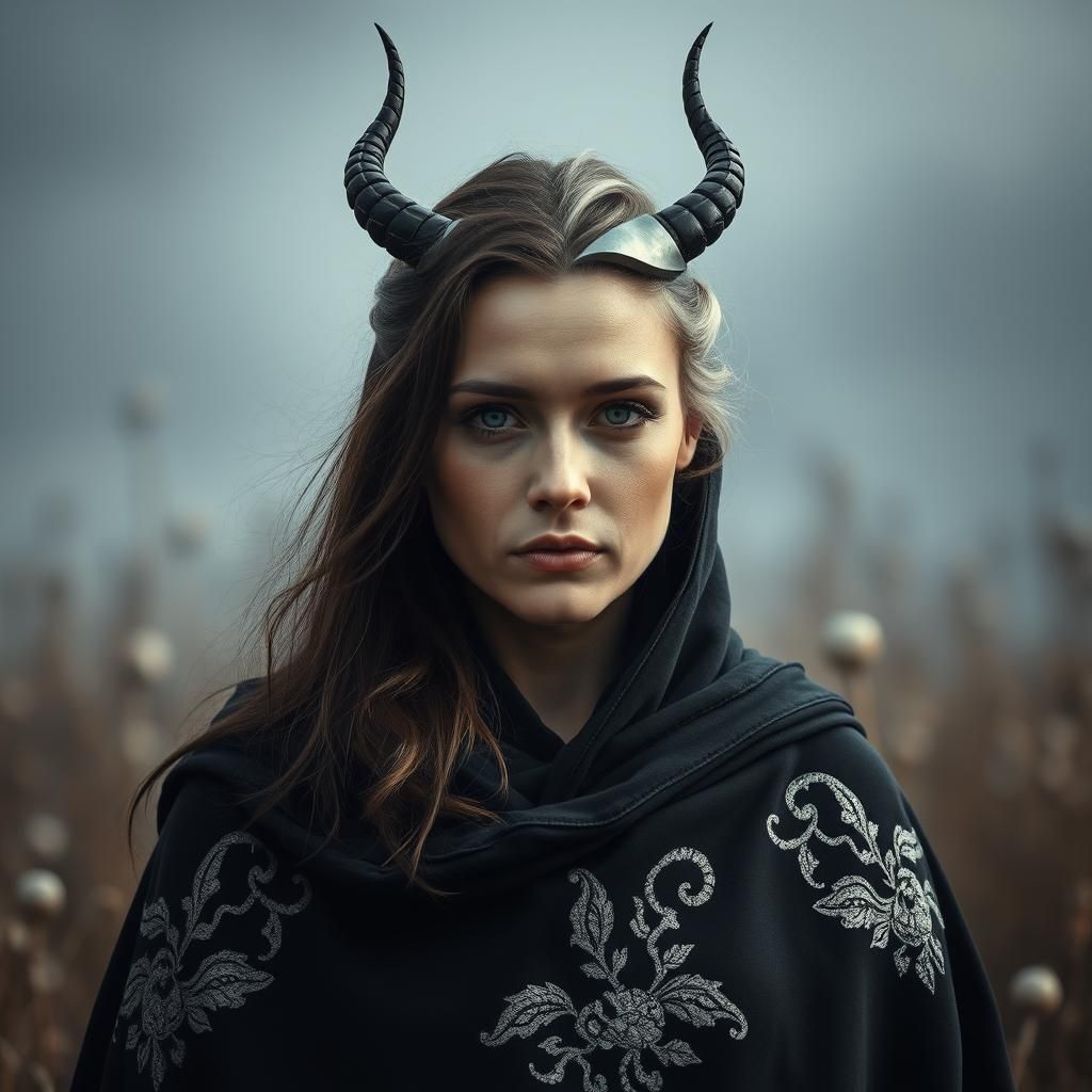 Eine beeindruckende Darstellung von Hel, der nordischen Gött...