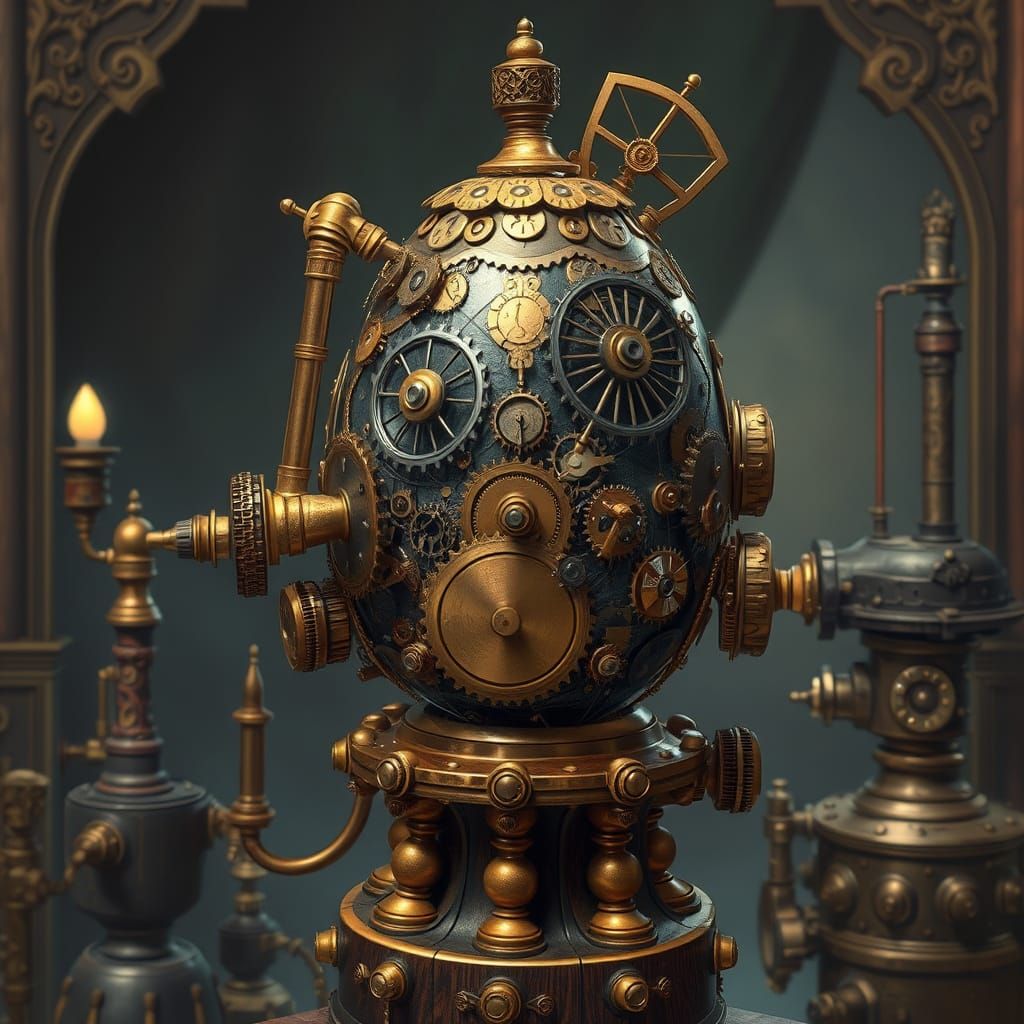 Steampunk egg