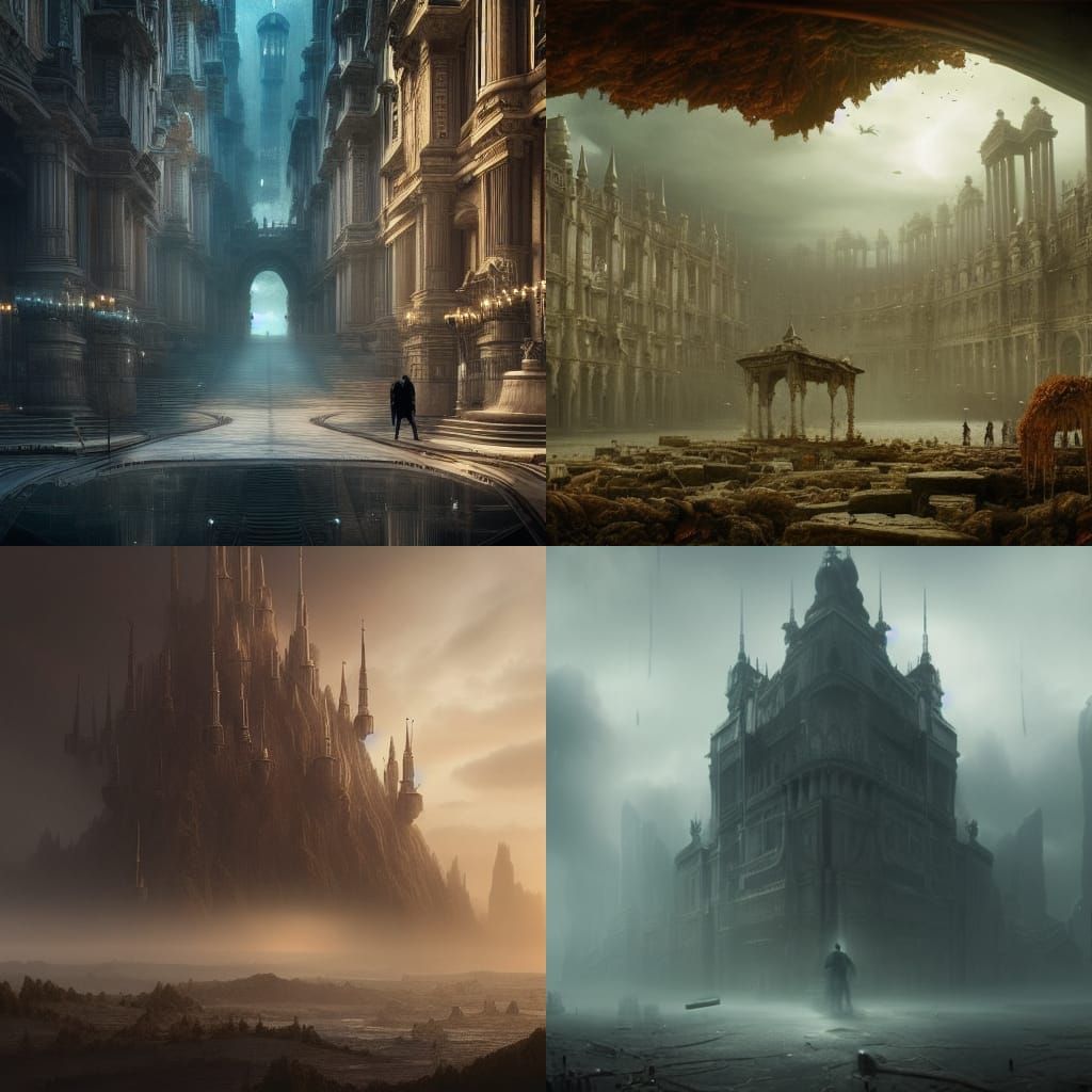 Money and Emptiness: A Digital Matte Painting