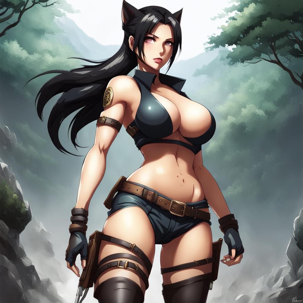 Anime Kitsune Lara Croft Goddess