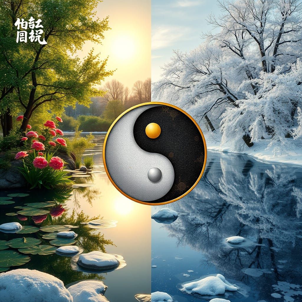 Ethereal Balance of Yin and Yang in Harmony with Nature