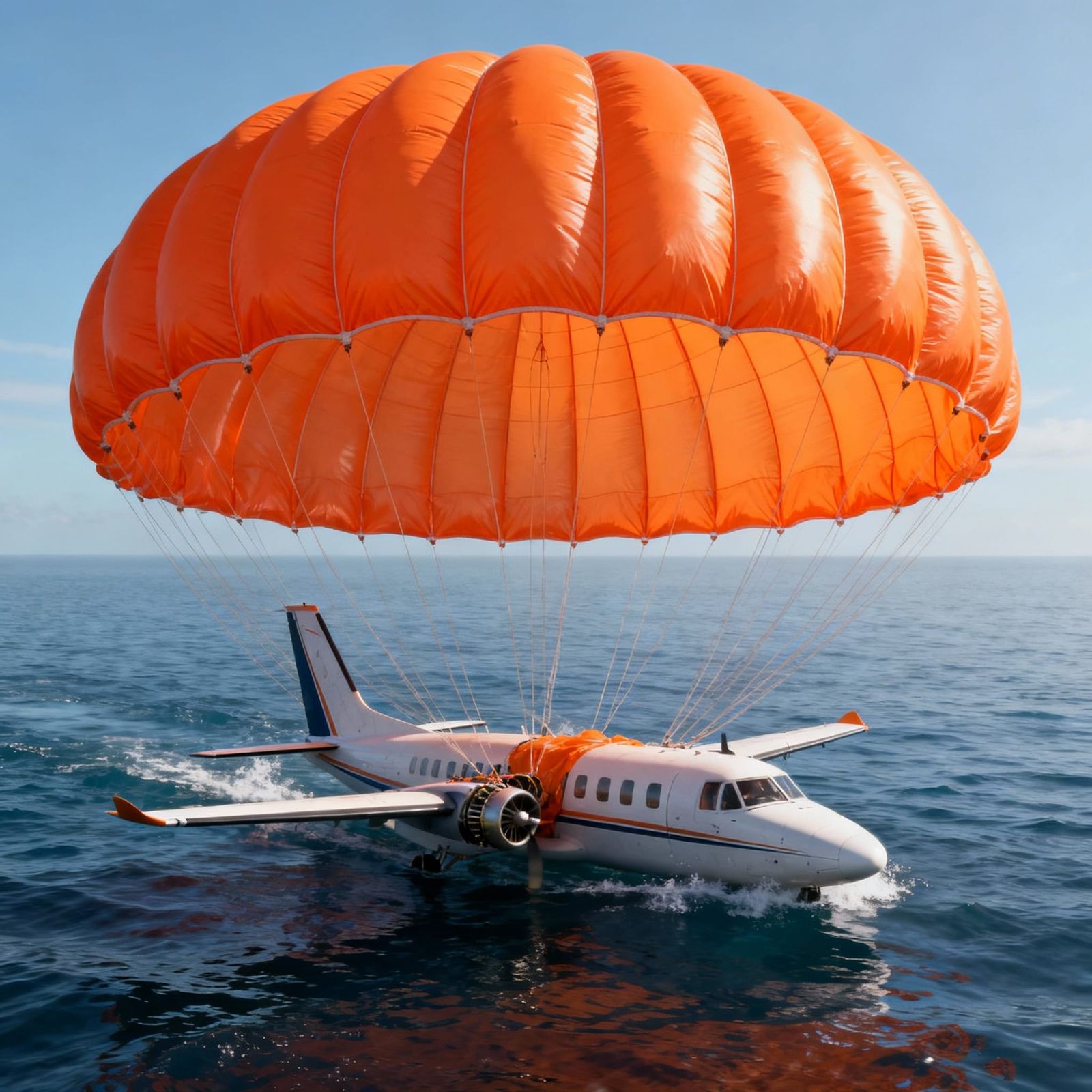 Aircraft Engine Failure: Safety Balloons Deploy Over Ocean