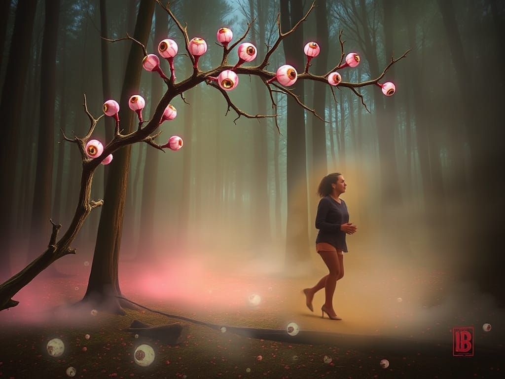 Visceral Surrealism in a Fever-Dream Landscape